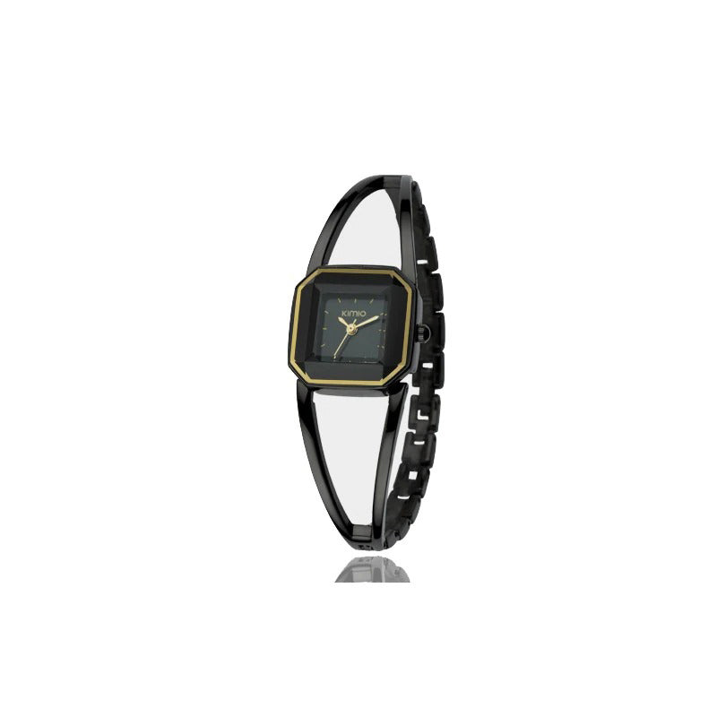 Square Fashion Small Dial with Hollow Strap Quartz Watches