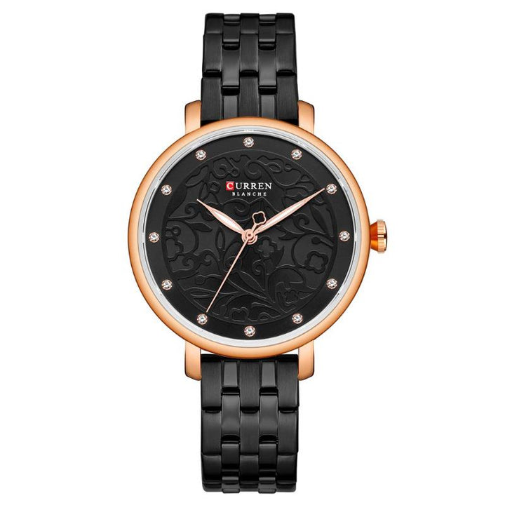 Watches - 2019 CURREN New Black Women Watch Business Quartz Watch Ladies Top Brand Luxury Female Wrist Watch Girl Clock Relogio Feminin