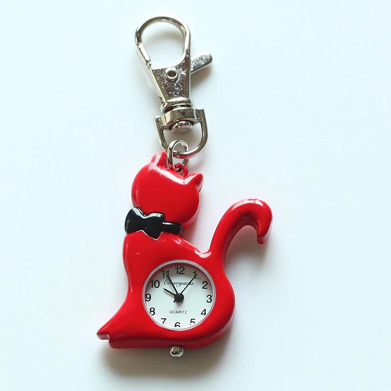 Watches - Adorable Cat Keychain Pocket Quartz Watch