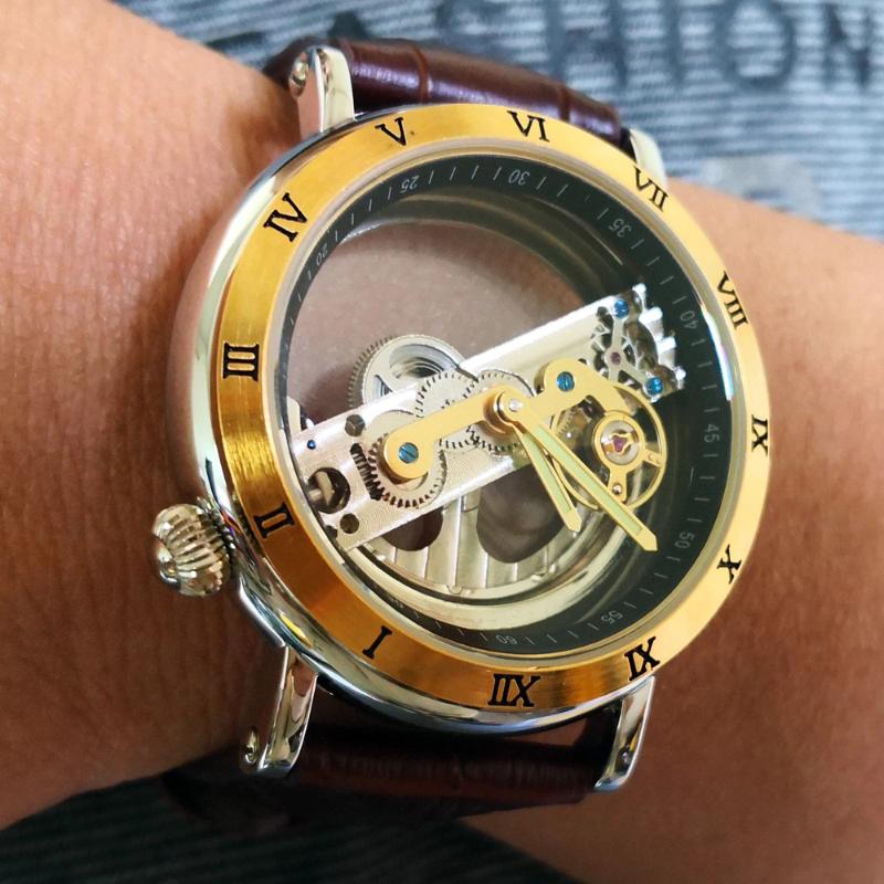 Watches - Astonishing Transparent Roman Numeral Skeleton Dial Automatic Mechanical Watch