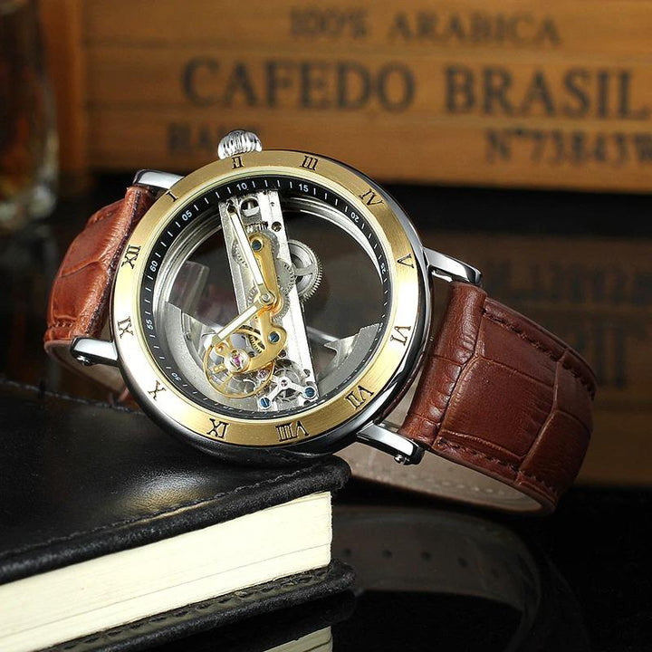 Watches - Astonishing Transparent Roman Numeral Skeleton Dial Automatic Mechanical Watch