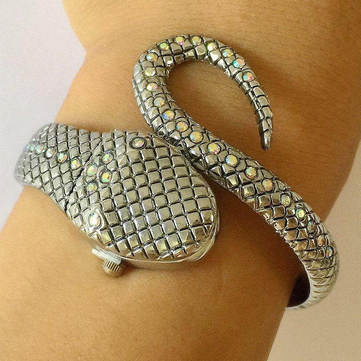 Watches - Bracelet Style Rhinestone Snake Shaped Quartz Watch