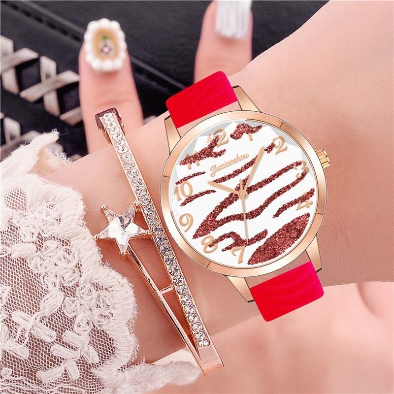 Watches - Casual Vegan Leather Strap With Multicolor Zebra Pattern Quartz Watches