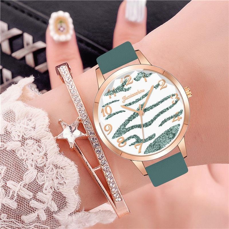 Watches - Casual Vegan Leather Strap With Multicolor Zebra Pattern Quartz Watches