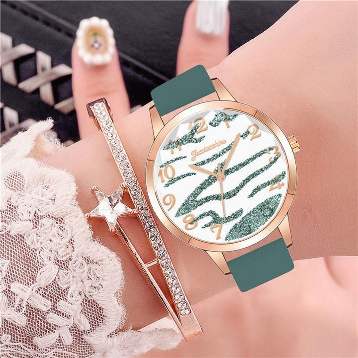 Watches - Casual Vegan Leather Strap With Multicolor Zebra Pattern Quartz Watches