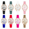 Watches - Casual Vegan Leather Strap With Multicolor Zebra Pattern Quartz Watches