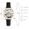 Watches - Casual Vegan Leather Strap With Multicolor Zebra Pattern Quartz Watches