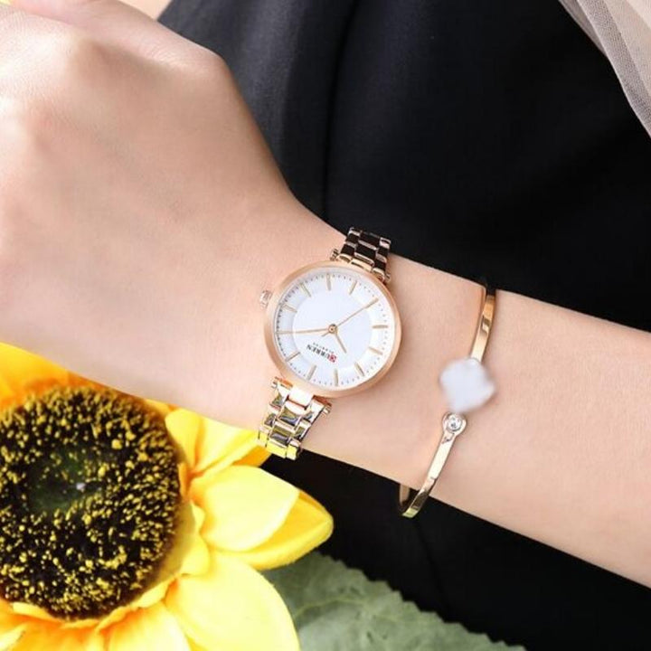 Watches - Classy Stainless Steel Metal Bracelet Quartz Wristwatches