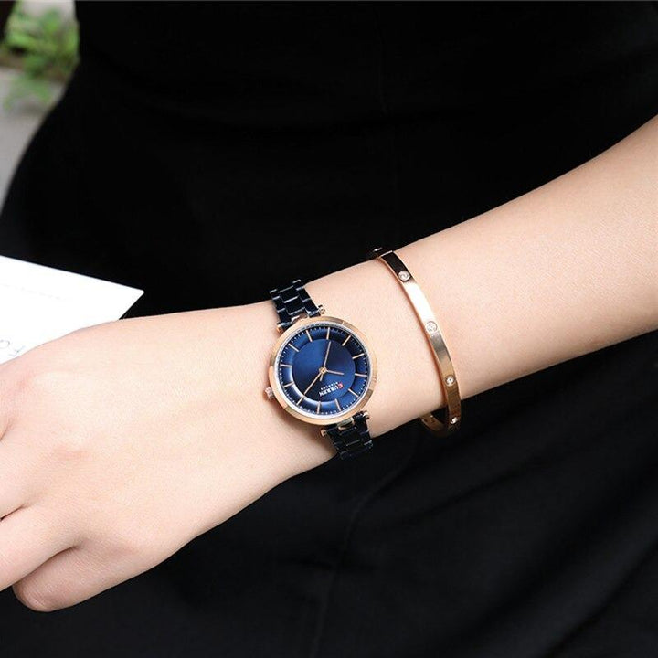 Watches - Classy Stainless Steel Metal Bracelet Quartz Wristwatches