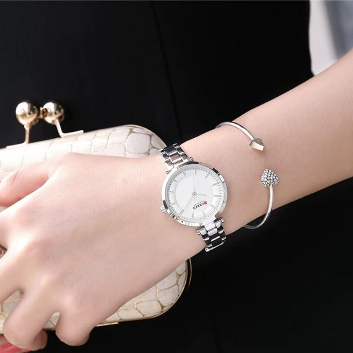 Watches - Classy Stainless Steel Metal Bracelet Quartz Wristwatches