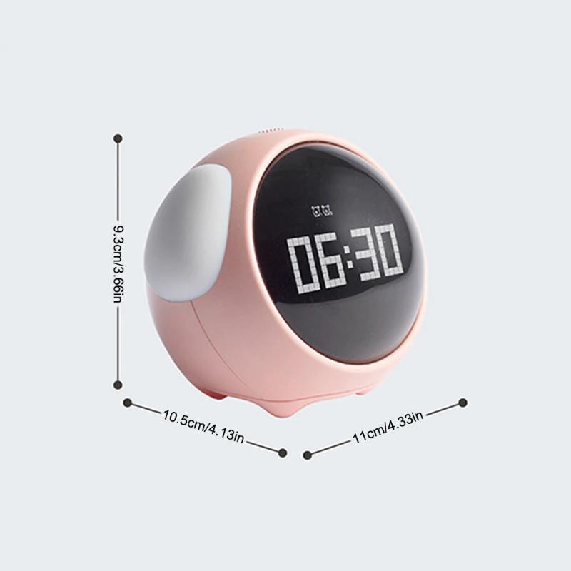 Watches - Cute Expression Interaction Digital Bedside Night Light Alarm Clocks With Voice Control