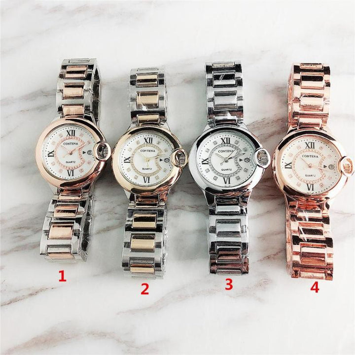 Watches - Exceptional Rhinestone Embellished Dial Quartz Watch