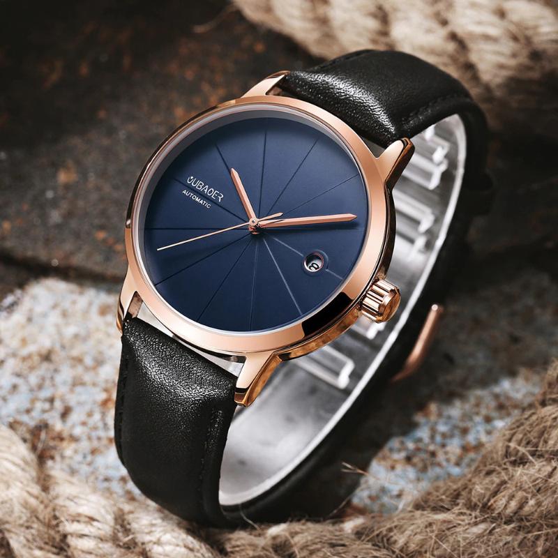 Watches - Exquisite Numberless Dial With Vegan Leather Strap Automatic Watches