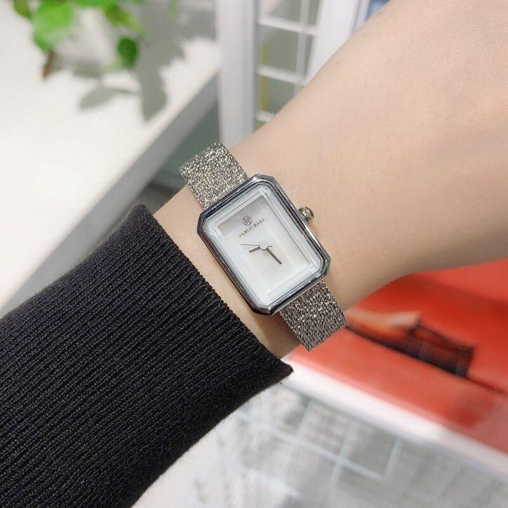 Watches - Fashion And Leisure Rectangle Case Quartz Watch