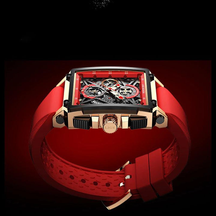 Watches - Fashion Trend Hollow Square Case Leisure Chronograph Quartz Watch