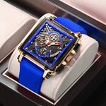 Watches - Fashion Trend Hollow Square Case Leisure Chronograph Quartz Watch