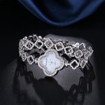 Watches - Flower Fashion Double Chain Bracelet Quartz Wristwatch