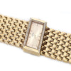 Watches - Full Stainless Steel Rectangle Case With Rhinestone Accent Quartz Watch