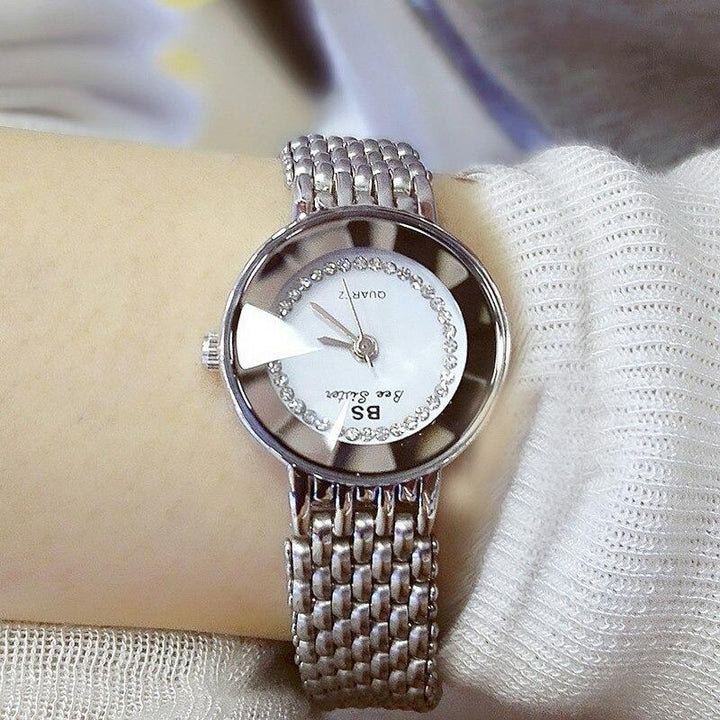 Watches - Gleaming Rhinestones With Round Case For Women's Wrist Watch