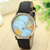 Watches - Global Map Design With Plane Watches Casual