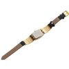 Watches - Gold Tone Luxury Diamond Fashion Glaze With Vegan Leather Strap Quartz Watches