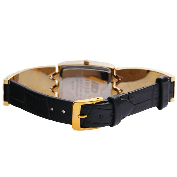 Watches - Gold Tone Luxury Diamond Fashion Glaze With Vegan Leather Strap Quartz Watches