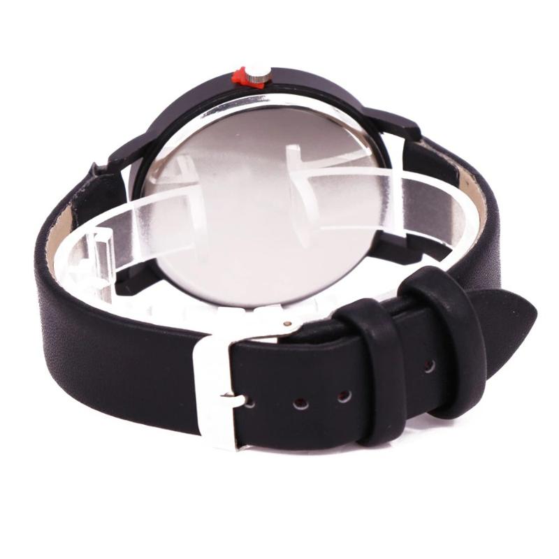 Watches - Lightweight Black And White Fashion Vegan Leather Strap Quartz Watches