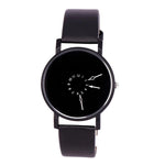 Watches - Lightweight Black And White Fashion Vegan Leather Strap Quartz Watches