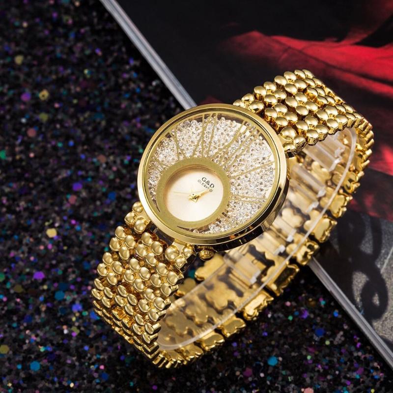 Watches - Luxurious Fashion Bling Rhinestone Filled Quartz Watch