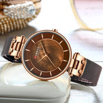 Watches - Luxurious Ultra-thin Fashion With Waterproof Steel Mesh Quartz Watches