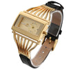 Watches - Luxury Fashion Rhinestone Dial Vegan Leather Strap Quartz Watches