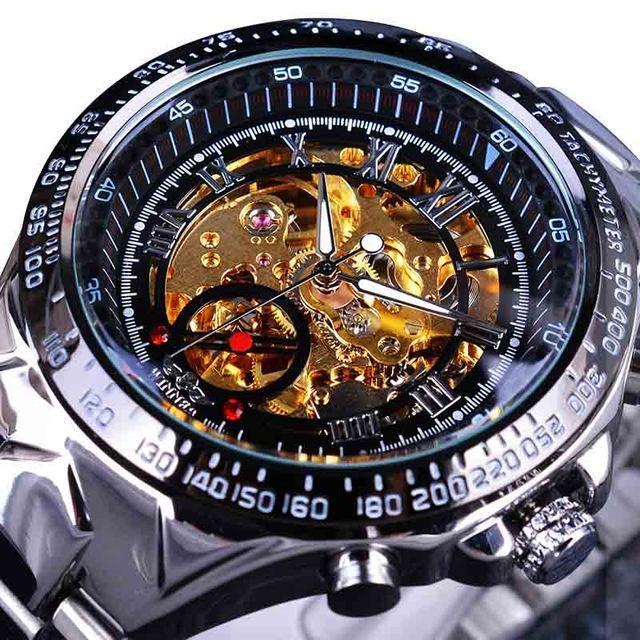 Watches - Luxury Golden Skeleton Design Men's Watch