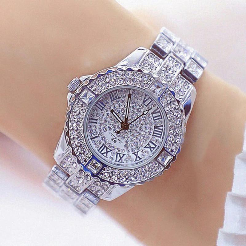 Watches - Magnificent Rhinestone Filled Roman Numeral Quartz Watch