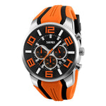 Men's Sporty Large Dial Waterproof Chronograph Quartz Watches