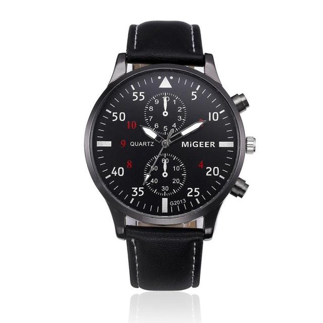Watches - Men's Analog Watch With Leather Retro Design