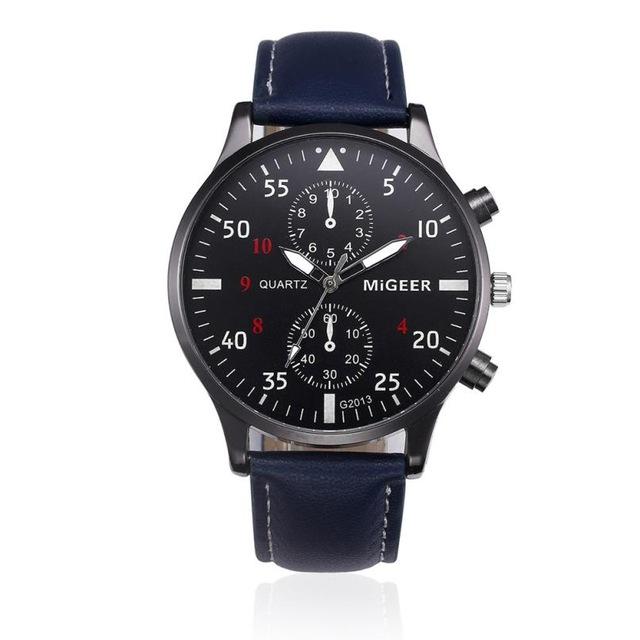 Watches - Men's Analog Watch With Leather Retro Design