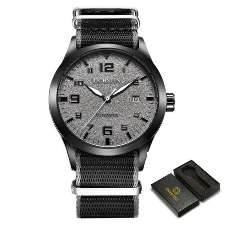 Watches - Military Outdoor Sports Large Dial With Vegan Leather Band Automatic Watches