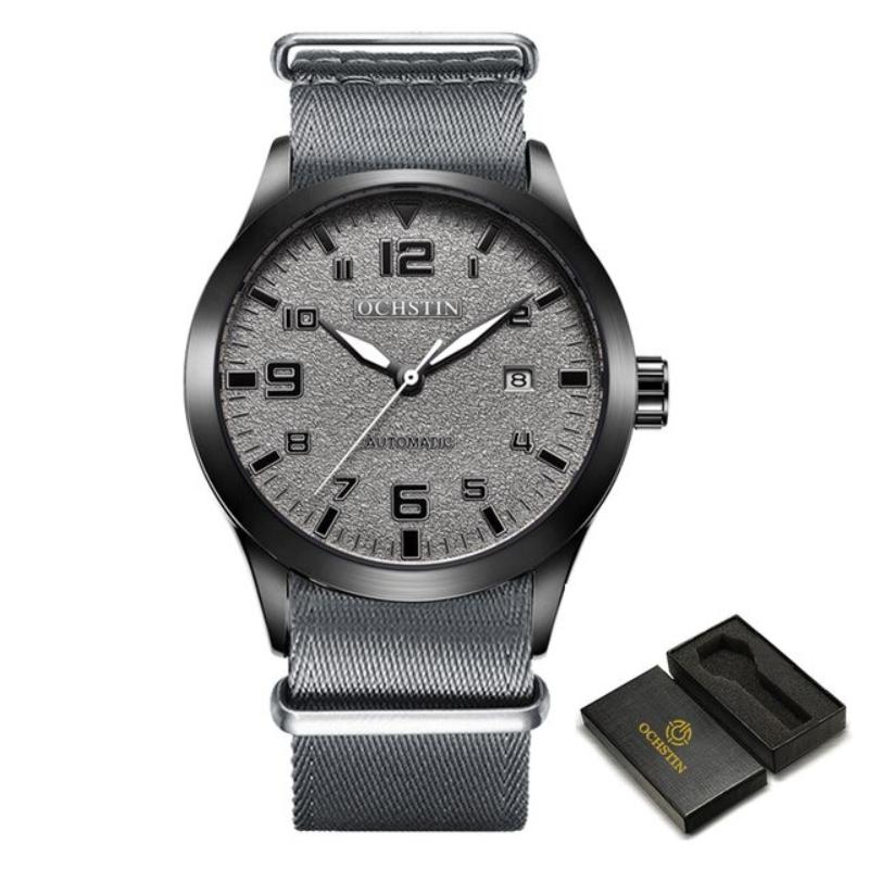 Watches - Military Outdoor Sports Large Dial With Vegan Leather Band Automatic Watches