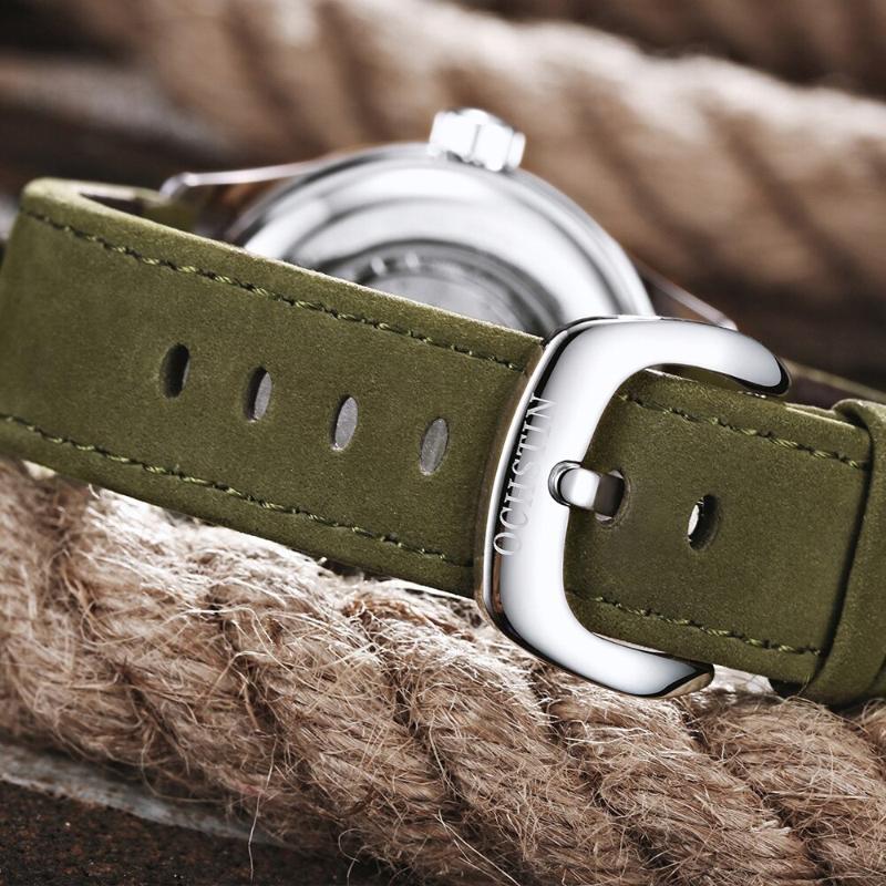 Watches - Military Outdoor Sports Large Dial With Vegan Leather Band Automatic Watches