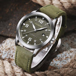 Watches - Military Outdoor Sports Large Dial With Vegan Leather Band Automatic Watches