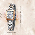Watches - Minimalist Fashion Square Case Ladies Quartz Watch