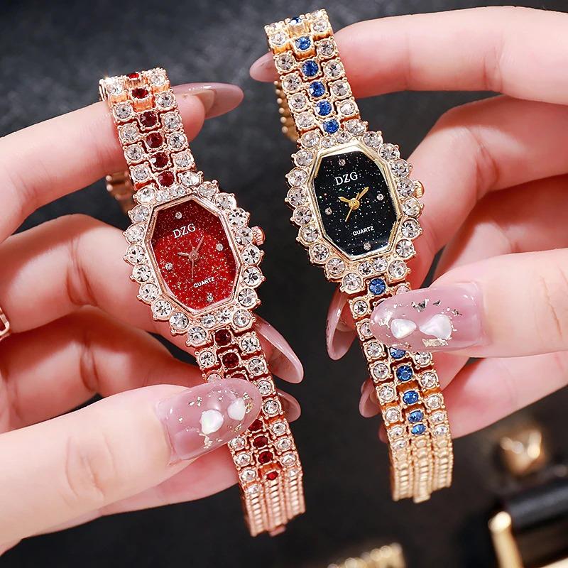 Luxury Bejeweled Wrist Watch With Bow Charm Bracelet – Inspire Watch