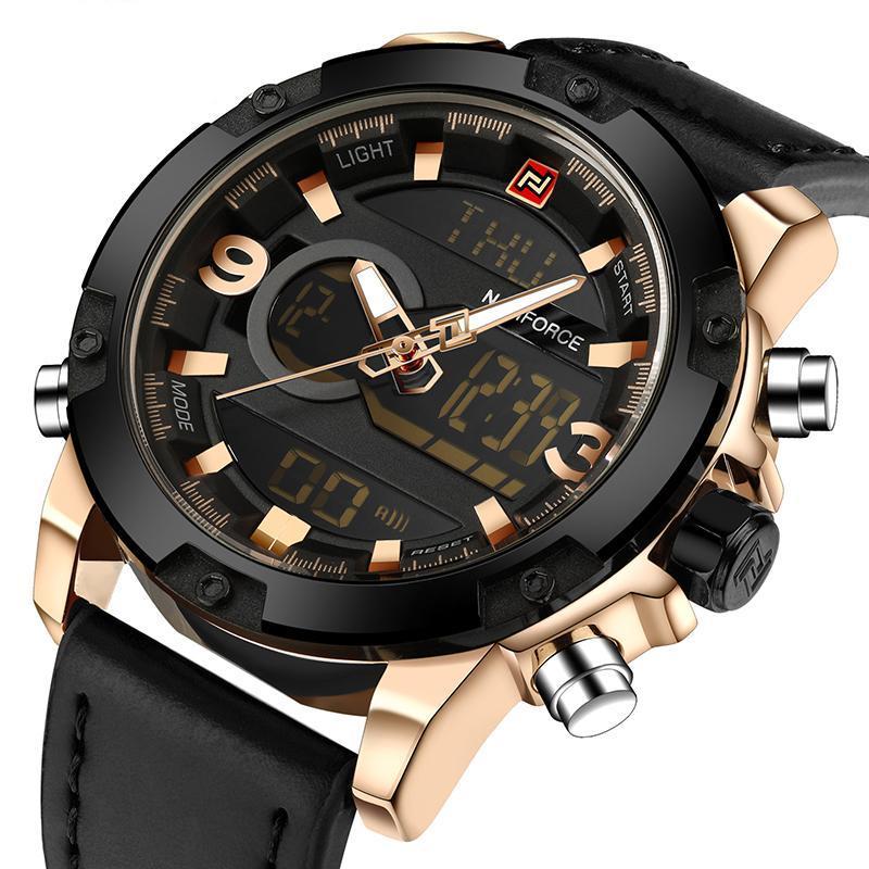 Watches - NAVIFORCE ™ Luxury Men's Dual Display Sports Watch