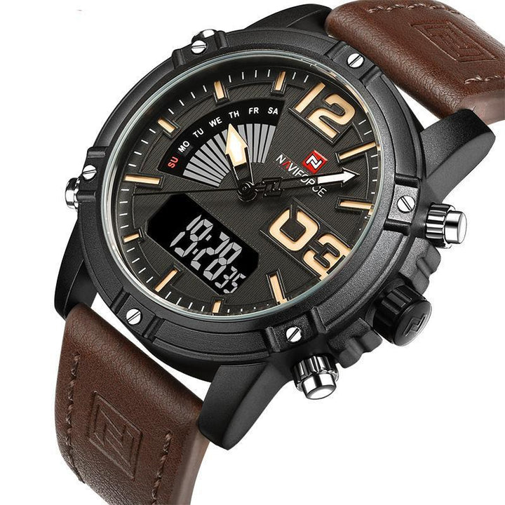 Watches - NAVIFORCE ™ Military Leather Watch