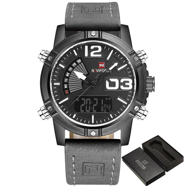 Watches - NAVIFORCE ™ Military Leather Watch