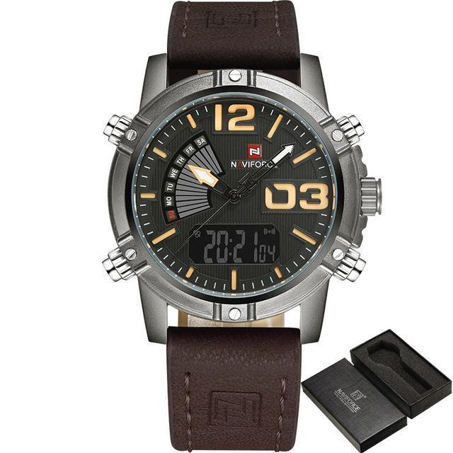 Watches - NAVIFORCE ™ Military Leather Watch