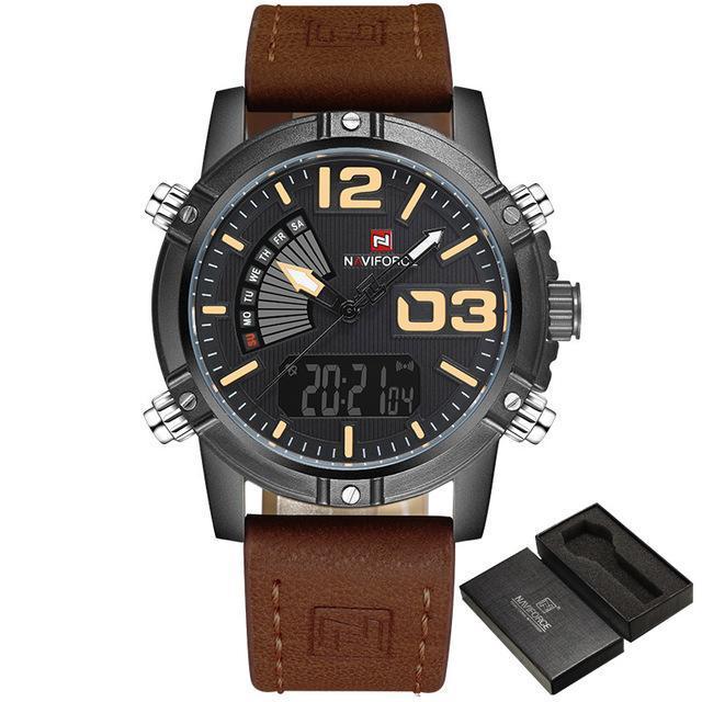 Watches - NAVIFORCE ™ Military Leather Watch