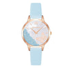 Watches - Sophisticated Candy-Colored Beads And Butterfly With Vegan Leather Strap Quartz Watches