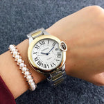 Watches - Stainless Steel Roman Numeral Fashion Quartz Watch