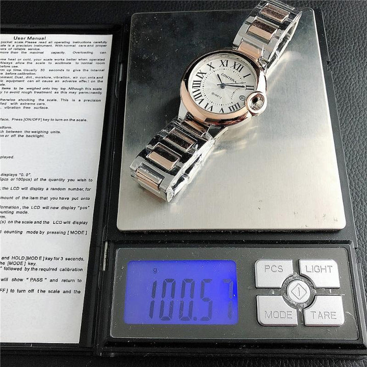 Watches - Stainless Steel Roman Numeral Fashion Quartz Watch